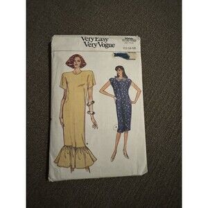 Vogue 9900 Easy Sewing Pattern Crafts Size 12 14 16 Dress